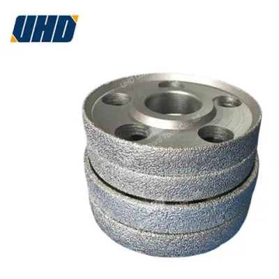 Ultrahard material tools including diamond tools, abrasives and brazed products displayed for industrial metal and stone processing