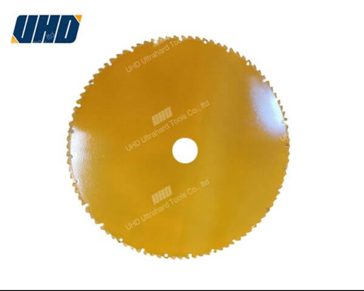 Brazed diamond blade used in a clean industrial machining environment