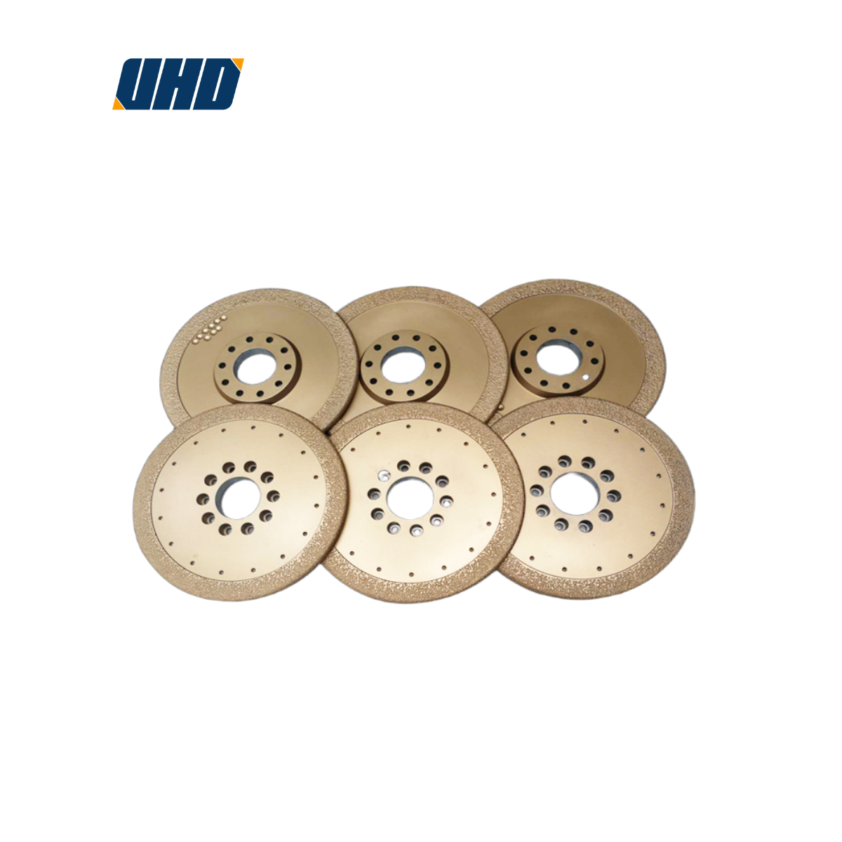 Bowl-shaped brazed diamond grinding disk