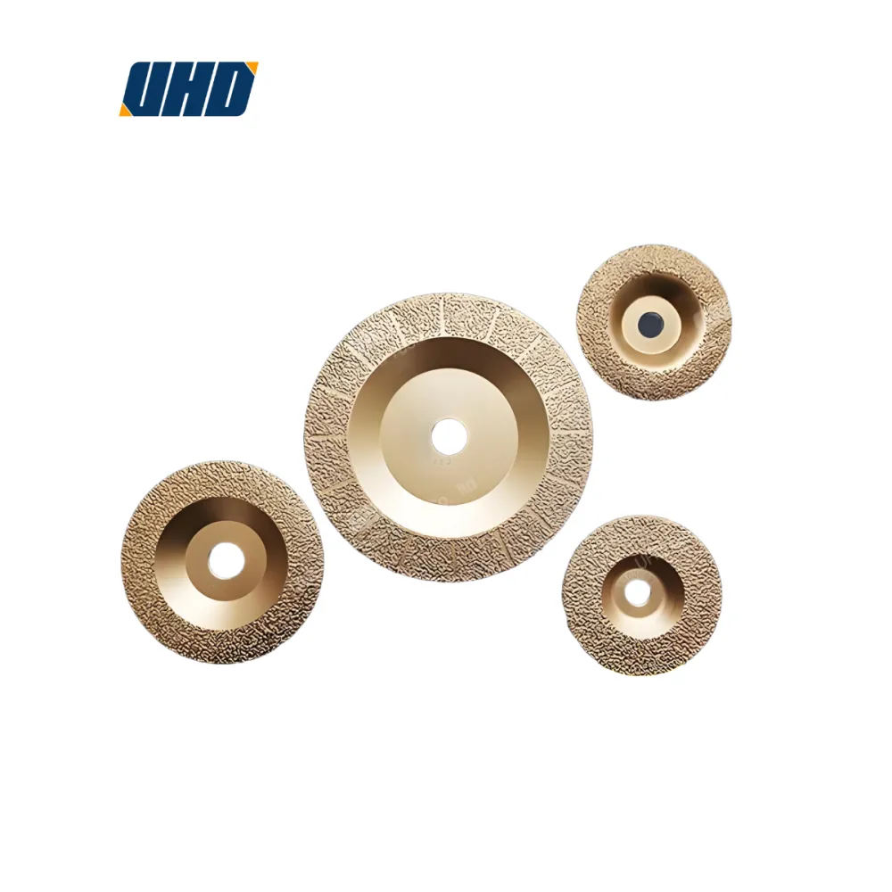 Vacuum brazed diamond grinding disc