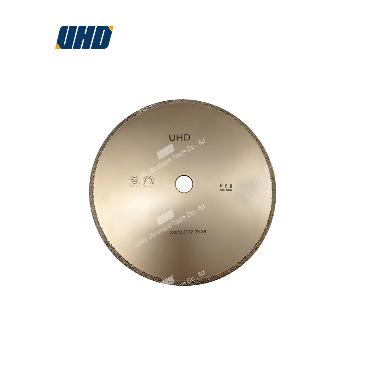A worker using brazed diamond grinding disc