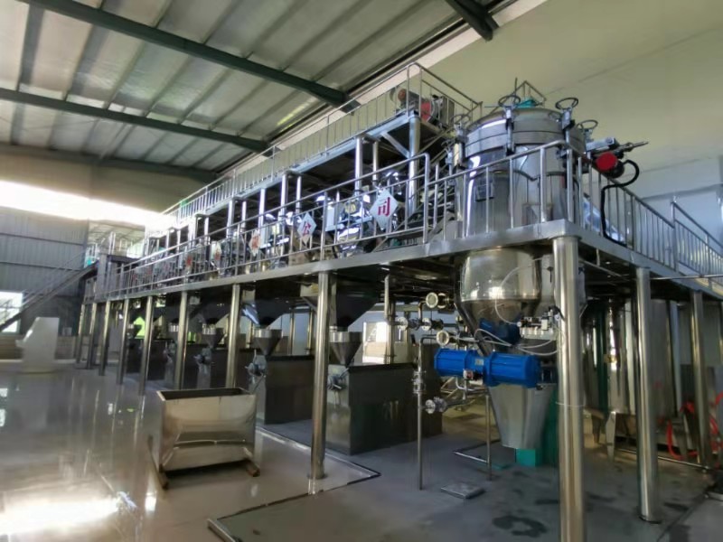 Traditional sesame oil production scene