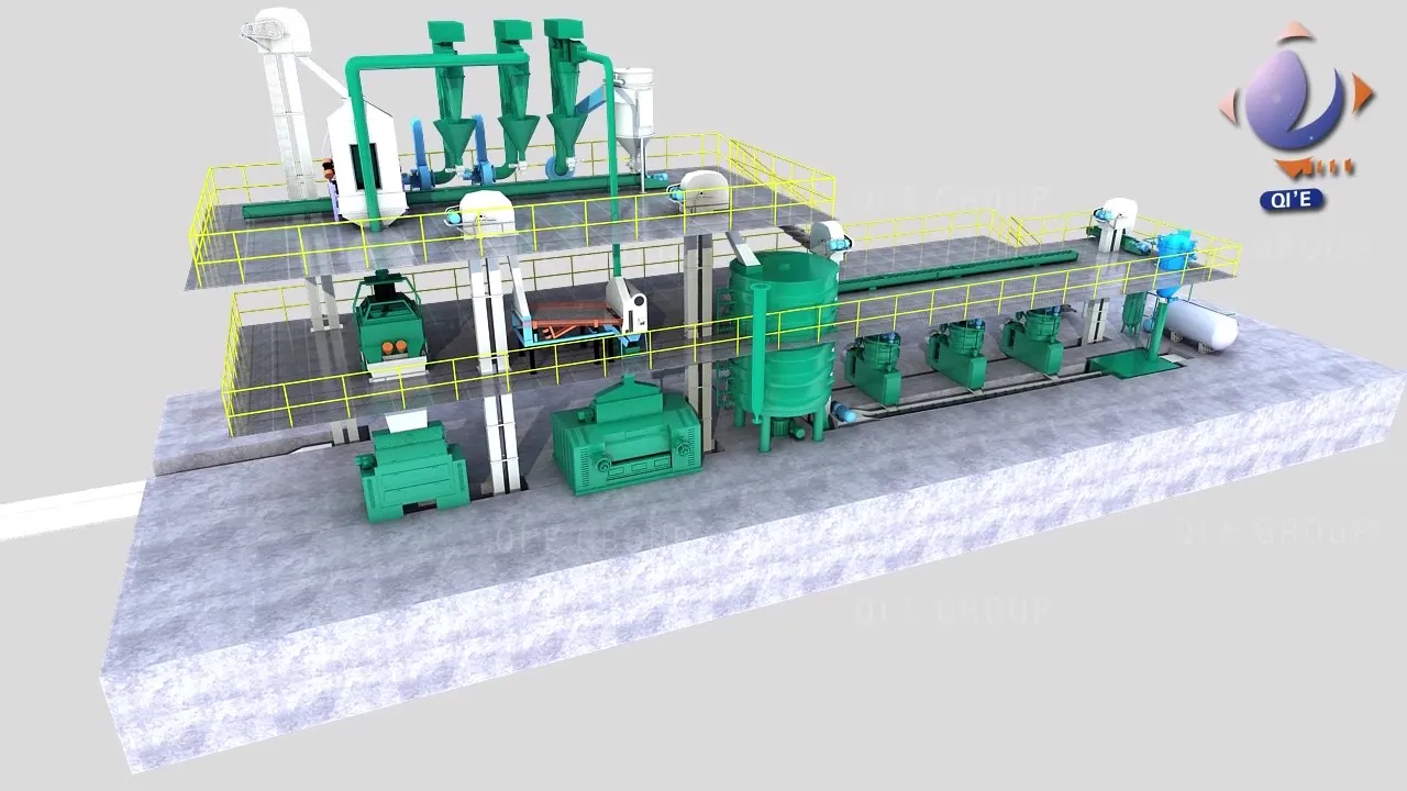 Fully automatic rapeseed oil production line