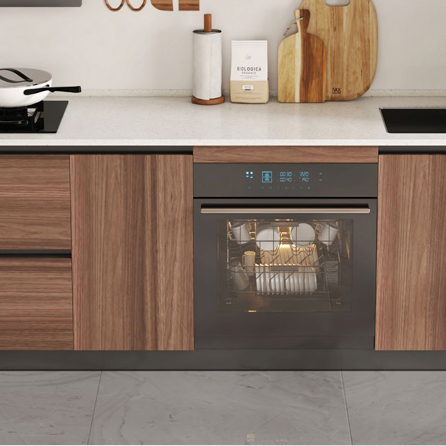 Comparison of the stability and stain-resistance requirements for wooden cabinets in various kitchen usage environments.