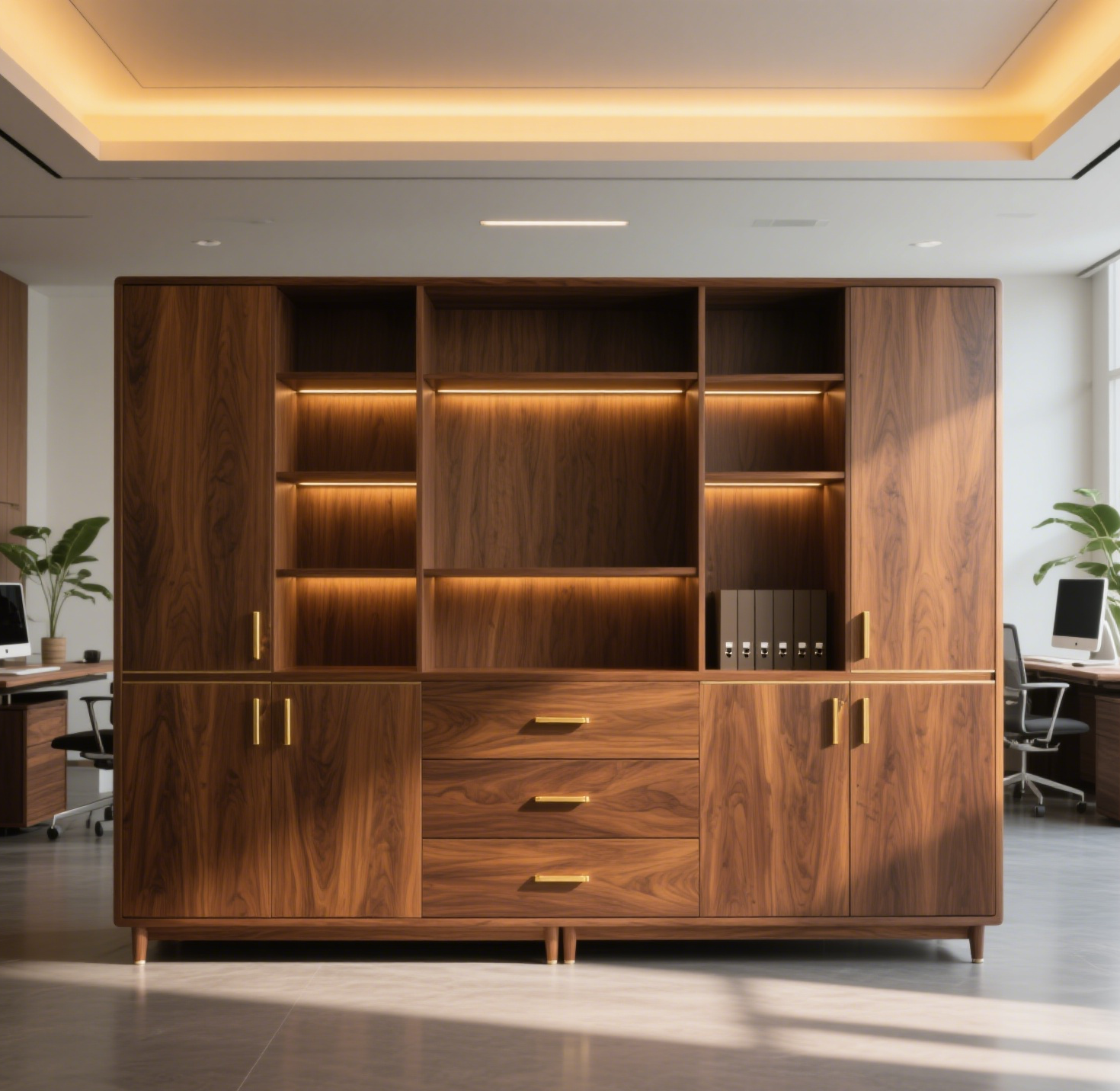 عرض تطبيقات ألواح التثقيب للخزائن والهياكل المعيارية في التخزين المرن