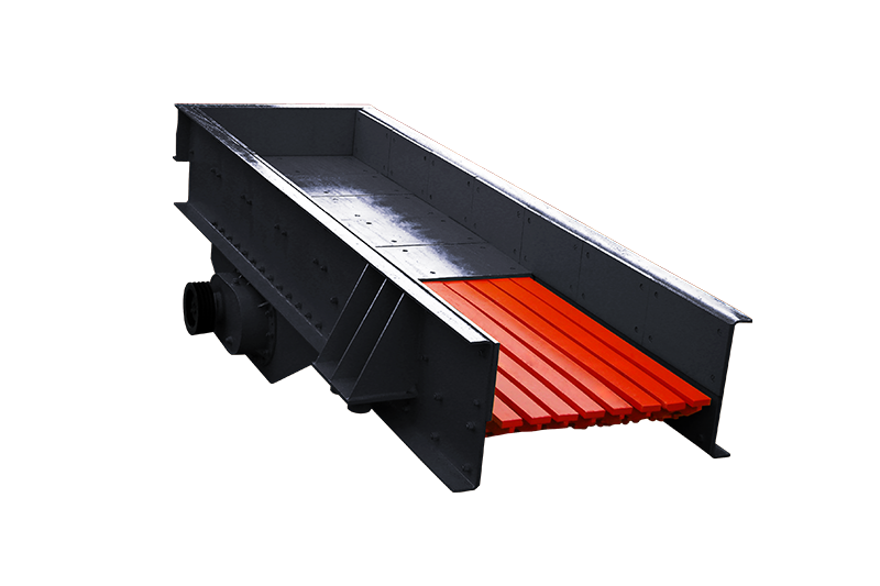 Amplitude and frequency adjustment control panel on a矿联 high-intensity vibrating feeder