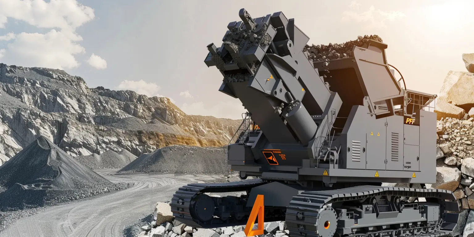 PFW impact crusher in a highway project