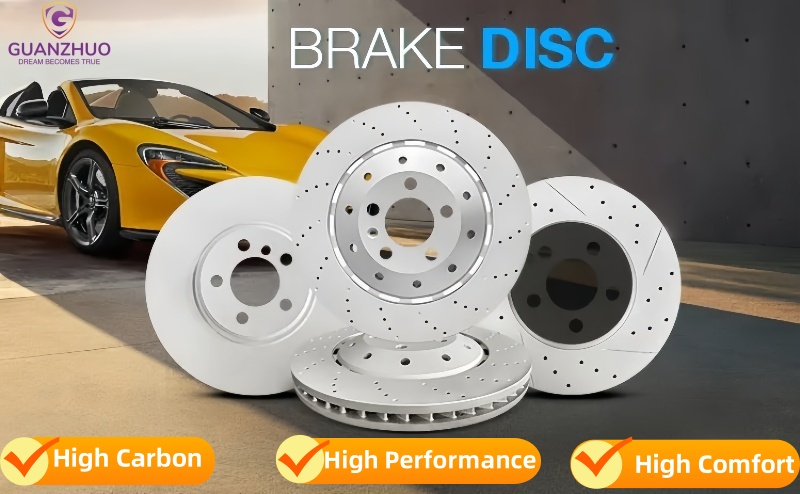 Brake discs in a high-speed driving scenario