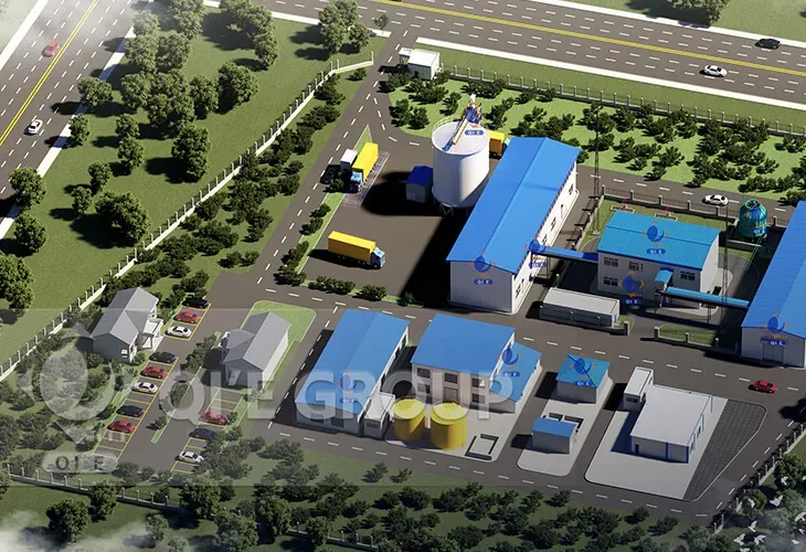 Линия по производству растительного масла из рисовых отрубей