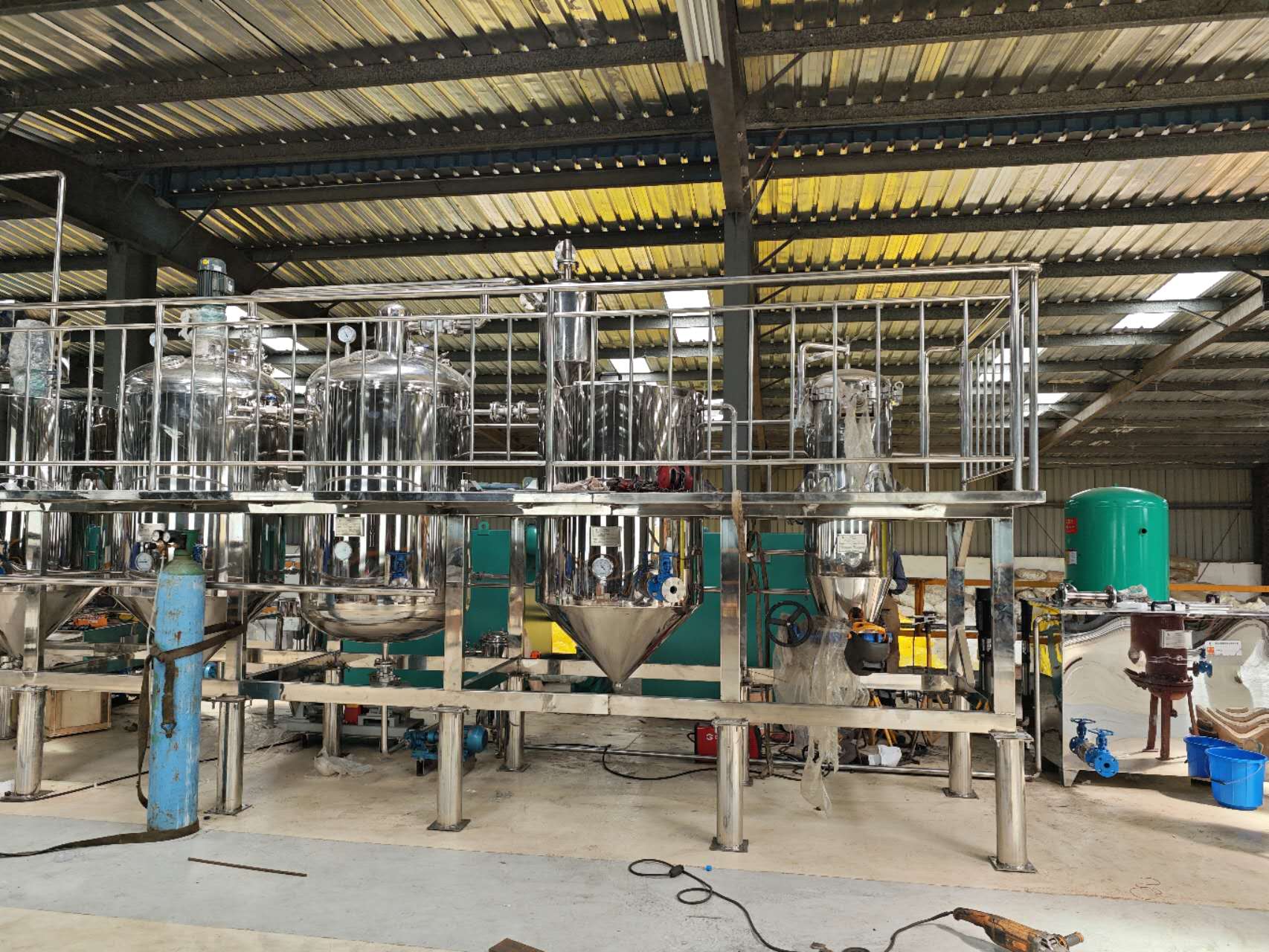 Línea de producción de manteca de karité totalmente automatizada