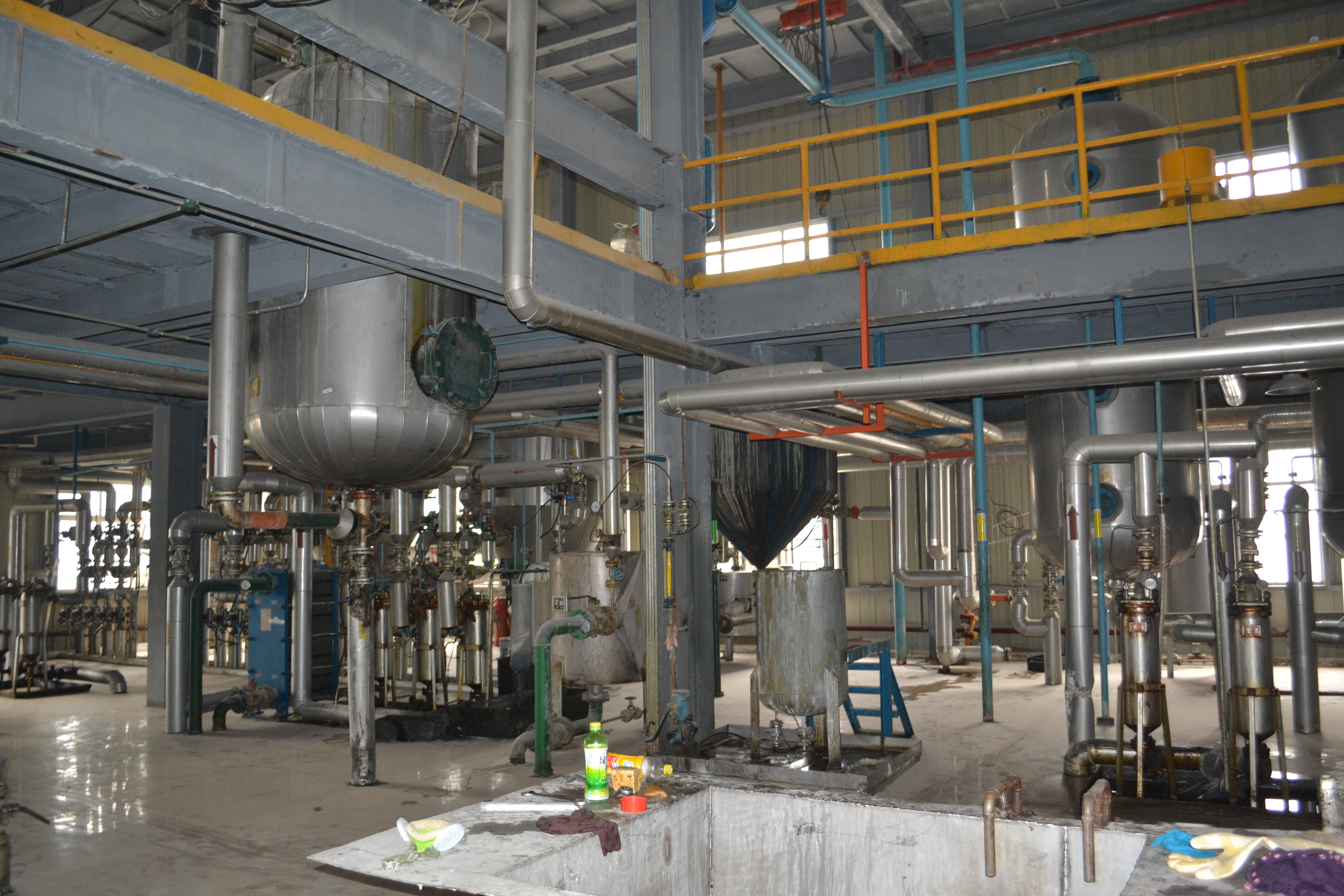 Corn germ oil refining machinery for degumming, bleaching and deodorization