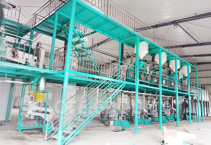Palm kernel oil pretreatment workshop including cleaning, crushing and conditioning system