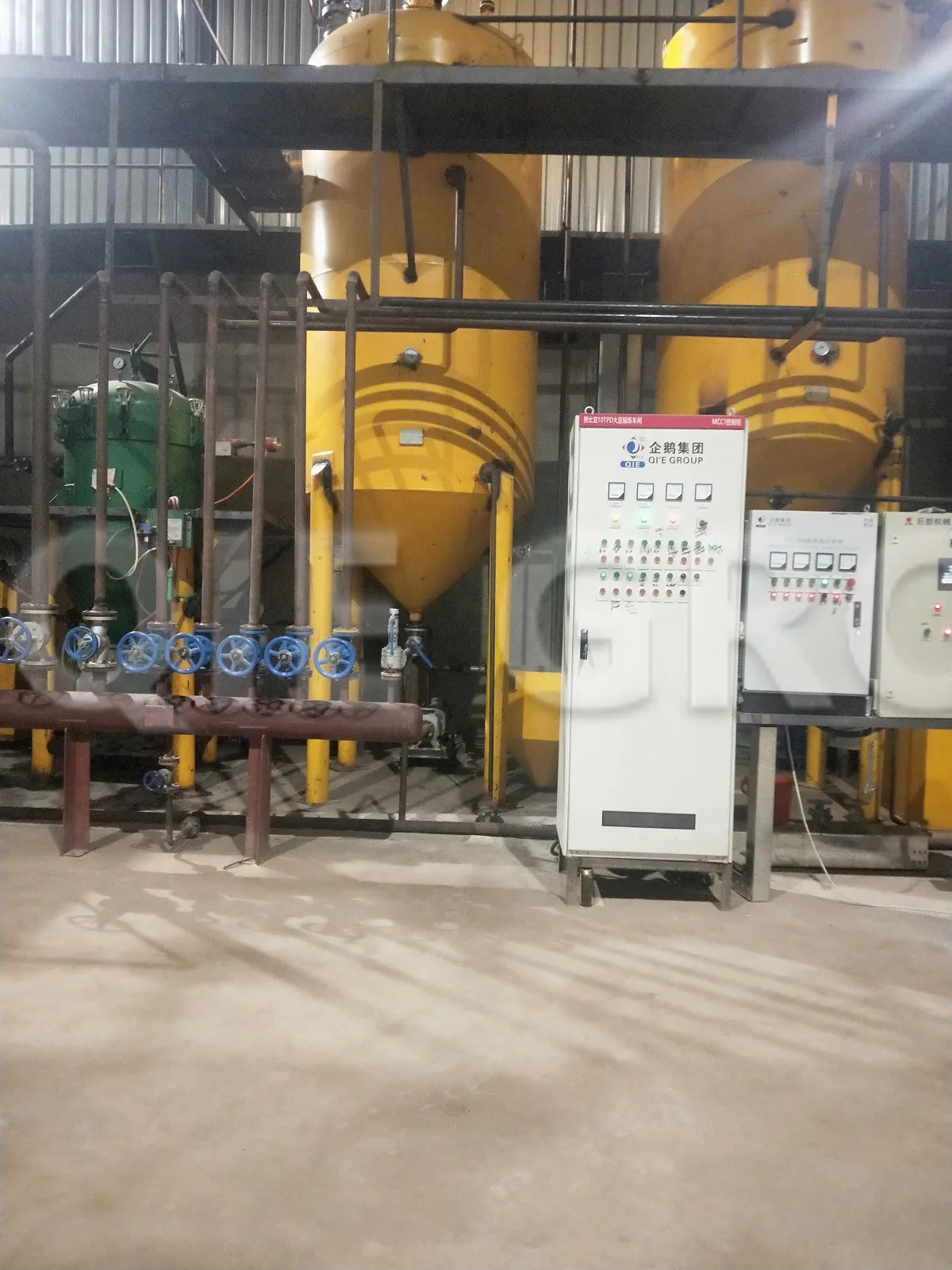 Soybean oil refining equipment installation site