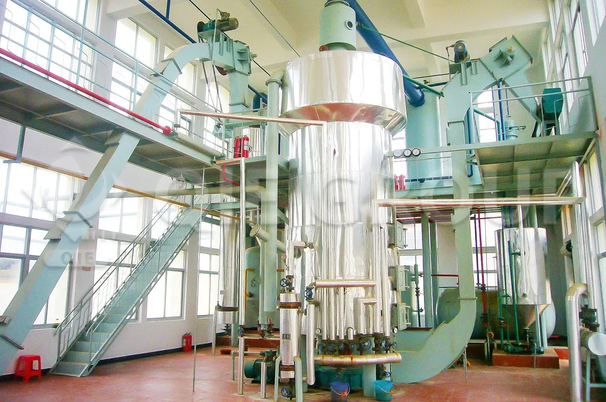 Equipos de extracción por disolventes en almazaras