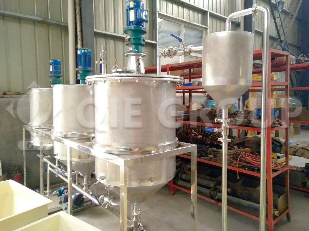QIE Edible Oil Refining Equipment – with degumming, deacidification, bleaching, dewaxing, and deodorization for premium oil quality.