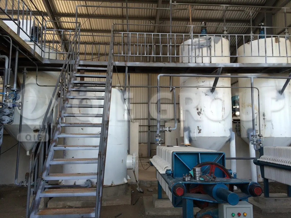 Indian rice bran oil refining equipment produces food grade rice bran oil