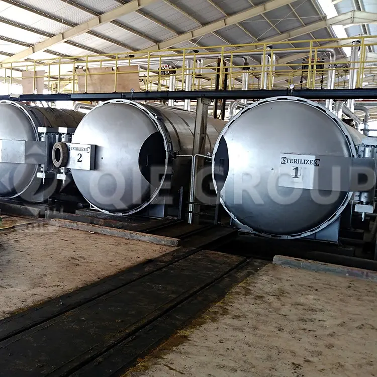 Palm fruit sterilizer tank for palm oil processing