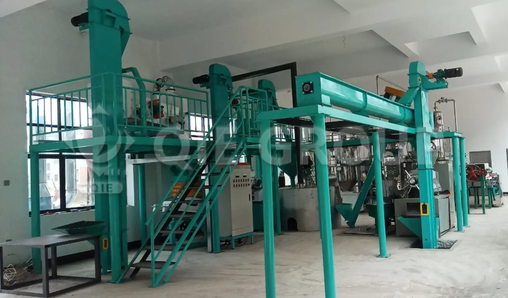 Complete canola oil pretreatment plant for high oil yield