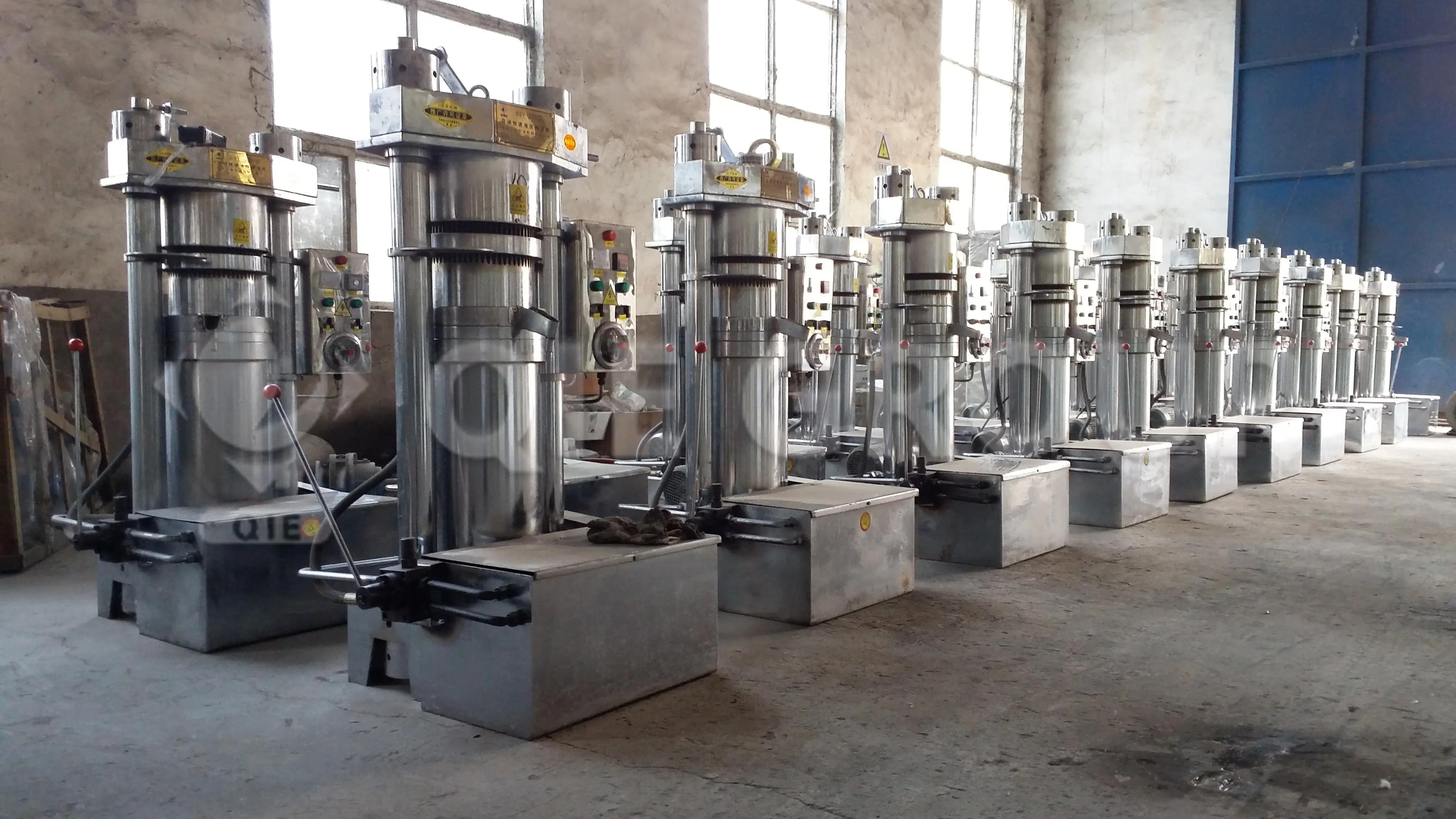 Hydraulic oil press to produce cold pressed edible oil