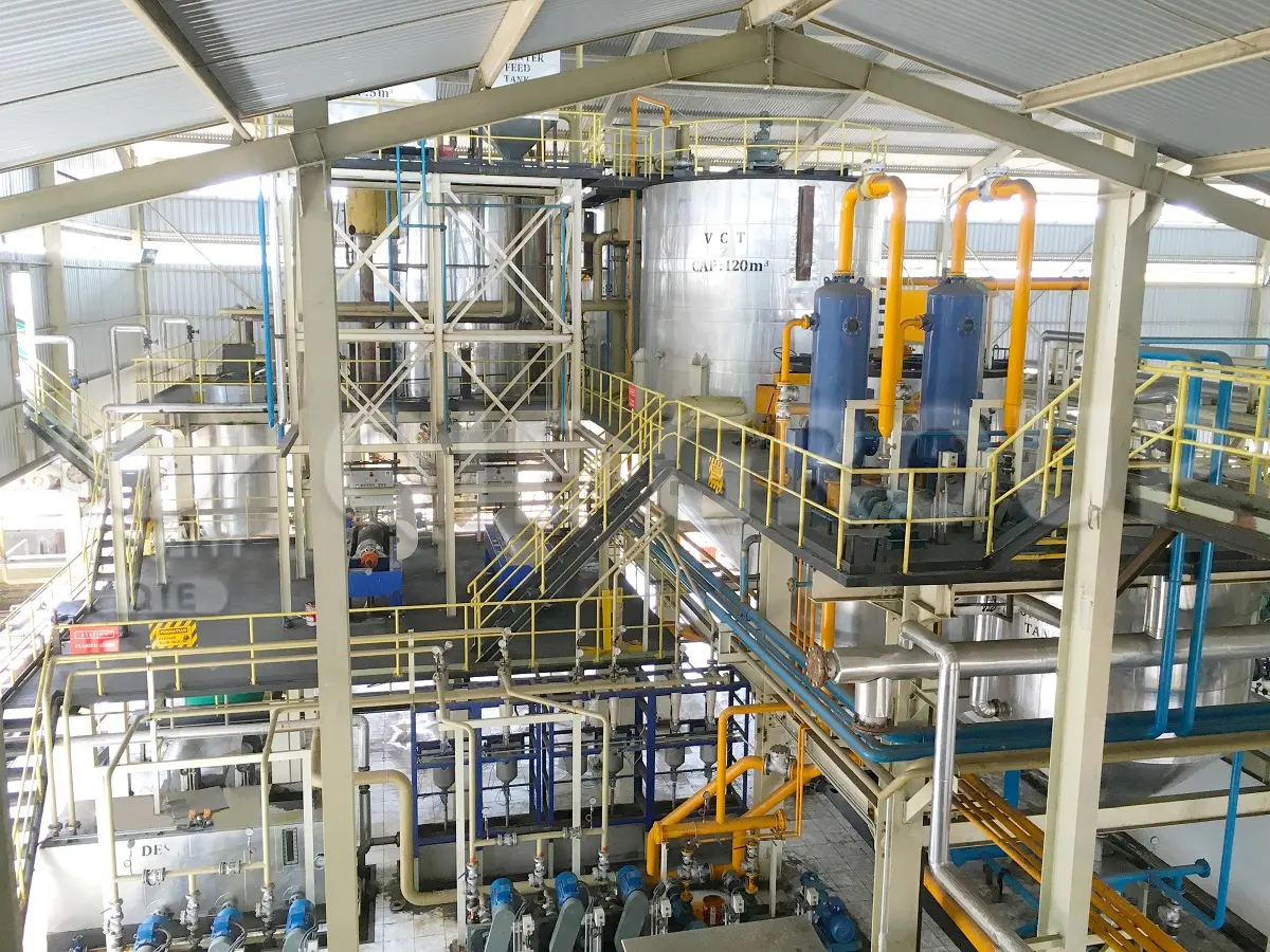 Edible oil processing plants for soybean, peanut and sunflower oil production