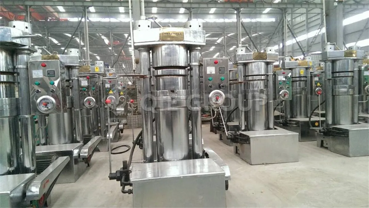 QIE Group hydraulic oil press, suitable for cold pressing of walnuts, sesame seeds and almonds