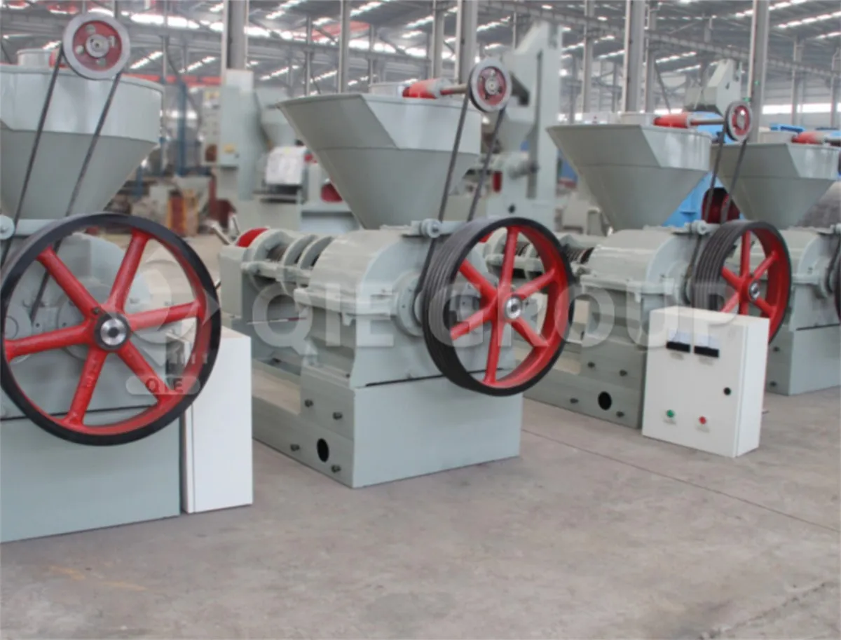 QIE Group's screw oil press is used for pressing a variety of oilseeds