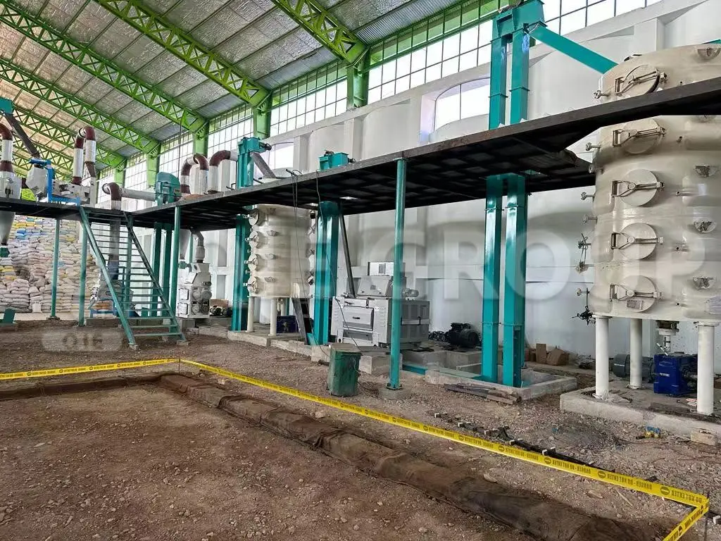 Équipement de nettoyage dans l'atelier de prétraitement de l'huile de soja