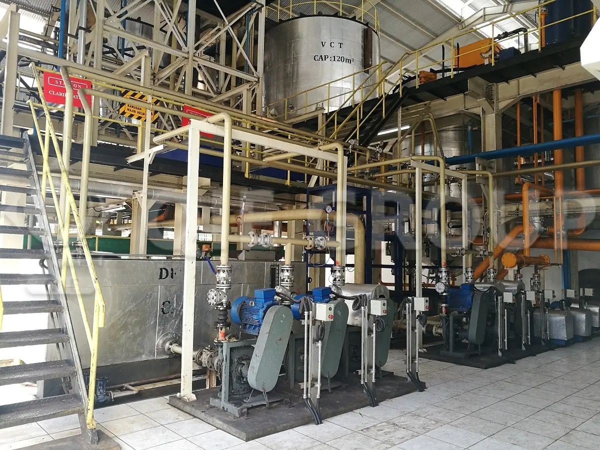 Palm oil production plant facility layout