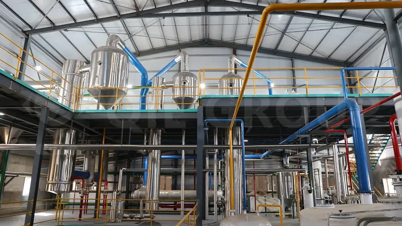 Equipos para el refinado de aceite comestible para una planta de procesamiento de aceite de soja