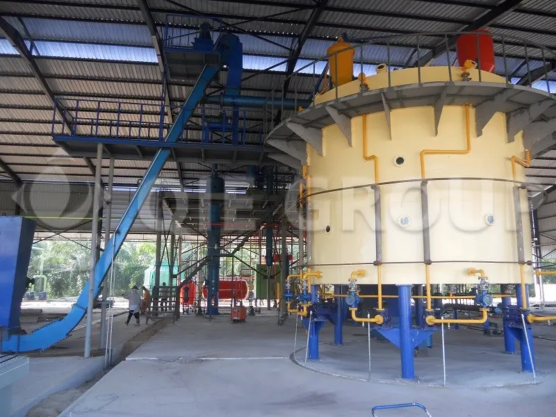 Palm kernel oil rotocel solvent extractor for industrial oil extraction plant