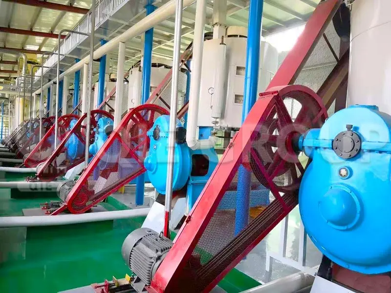 Équipement industriel de pressage continu à vis pour huile de lin destiné aux grandes usines