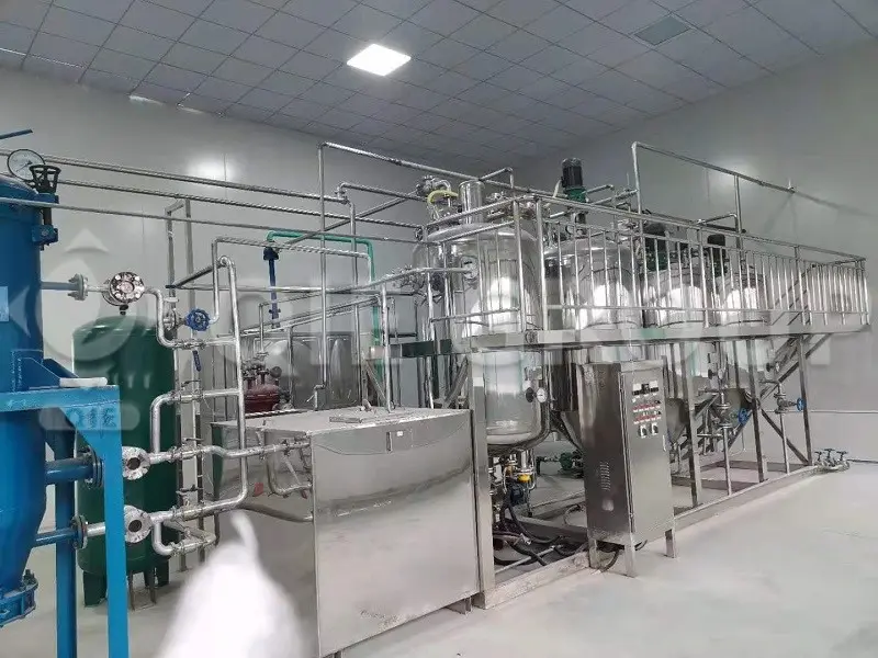 Planta completa de refinación de aceite de nuez para desgomado, desacidificación, decoloración y desodorización