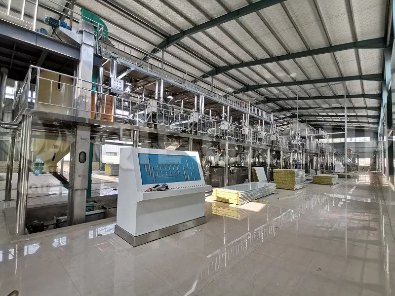 Taller industrial de prensas de aceite de tornillo con líneas automatizadas de producción de aceite comestible