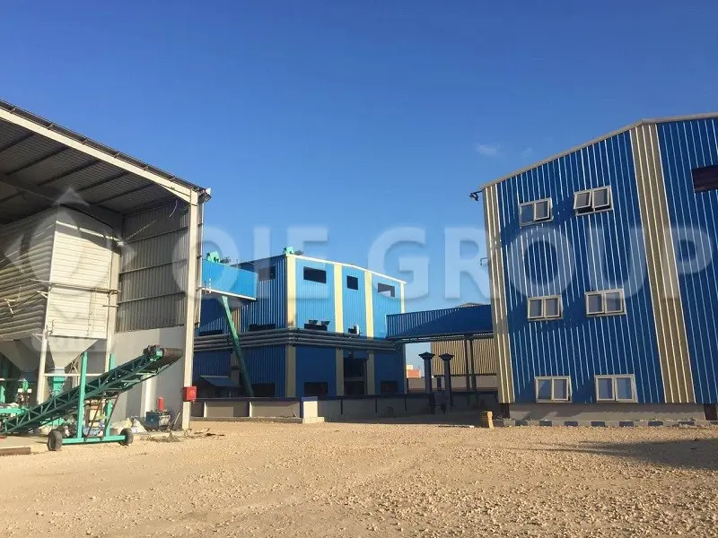 Planta de procesamiento de manteca de karité con equipos de producción integrados