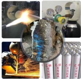 Chemical structure and risk mitigation flowchart of calcium carbide and its safety hazards
