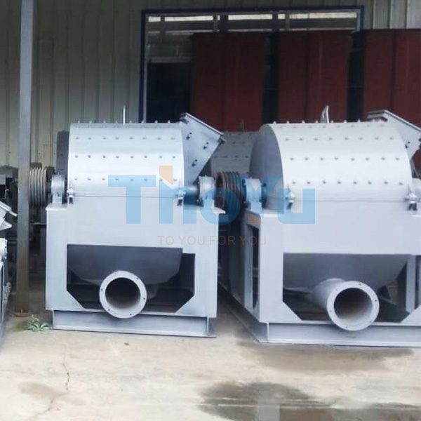 Diagrama esquemático del flujo y trituración del rastrojo húmedo en la trituradora Tuoyu