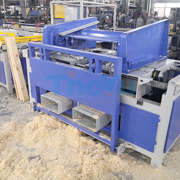 Touchscreen Interface Displaying Adjustable Settings for Pallet Leg Nailing Machine