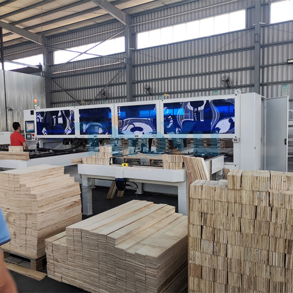 Pallets produced by the pallet leg nailing machine