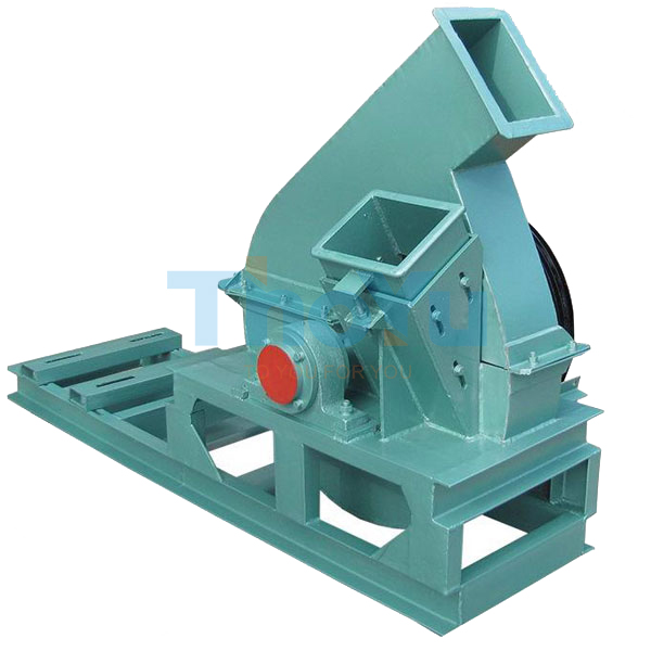 Wood shavings drying process flow showing rotary drum, hot air contact, and controlled discharge moisture
