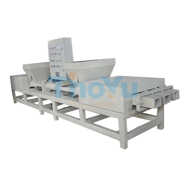 Dual - mode pressing wood pallet machine in operation