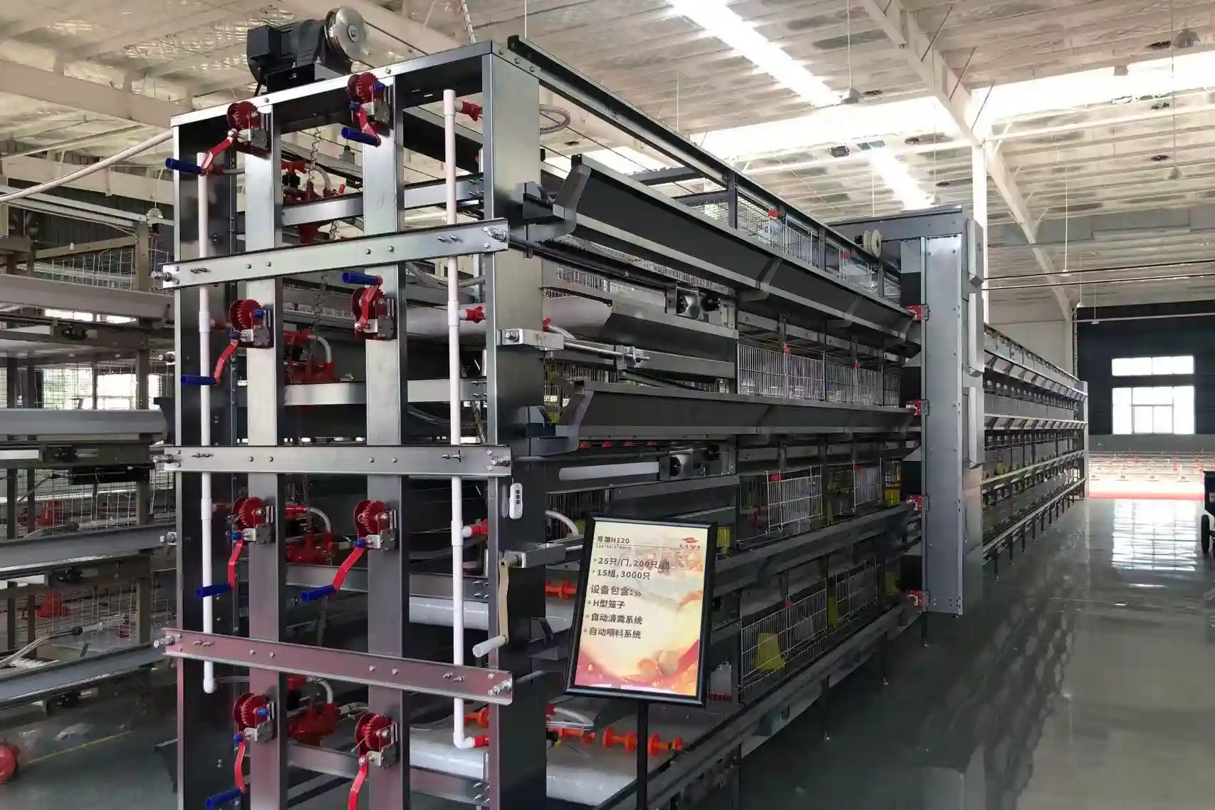H-type layer cage equipment from the Livi material library.