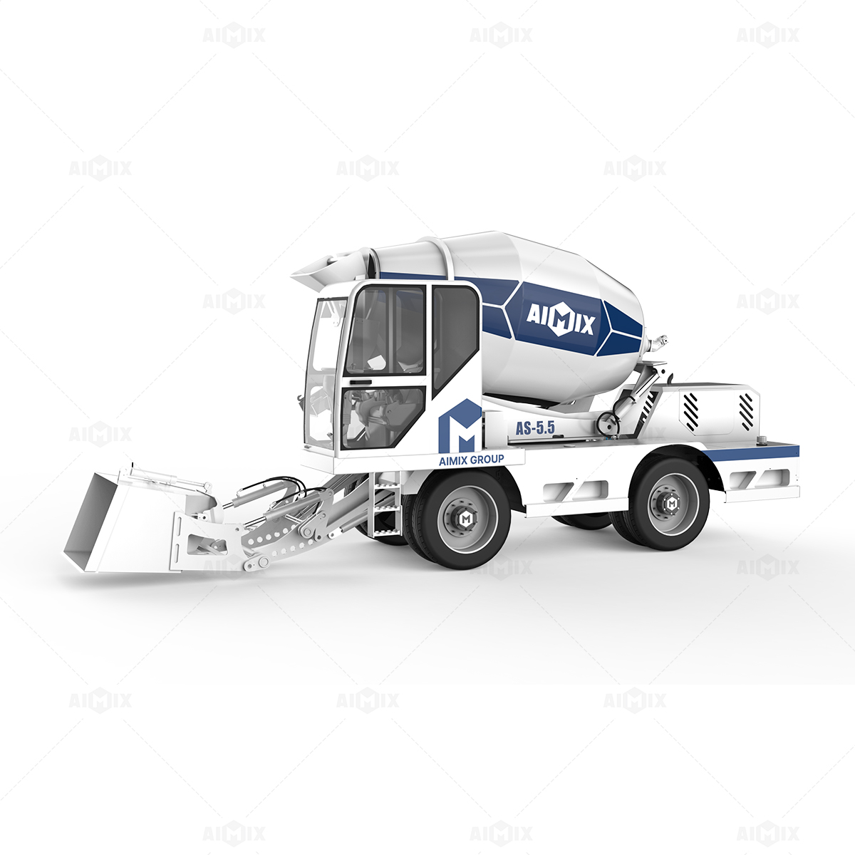 AS - 2.6 2,6 - кубический самозагрузочный бетононасос на склоне