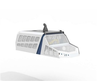 The 270° rotating mixing drum of the AS - 2.6 mixer truck