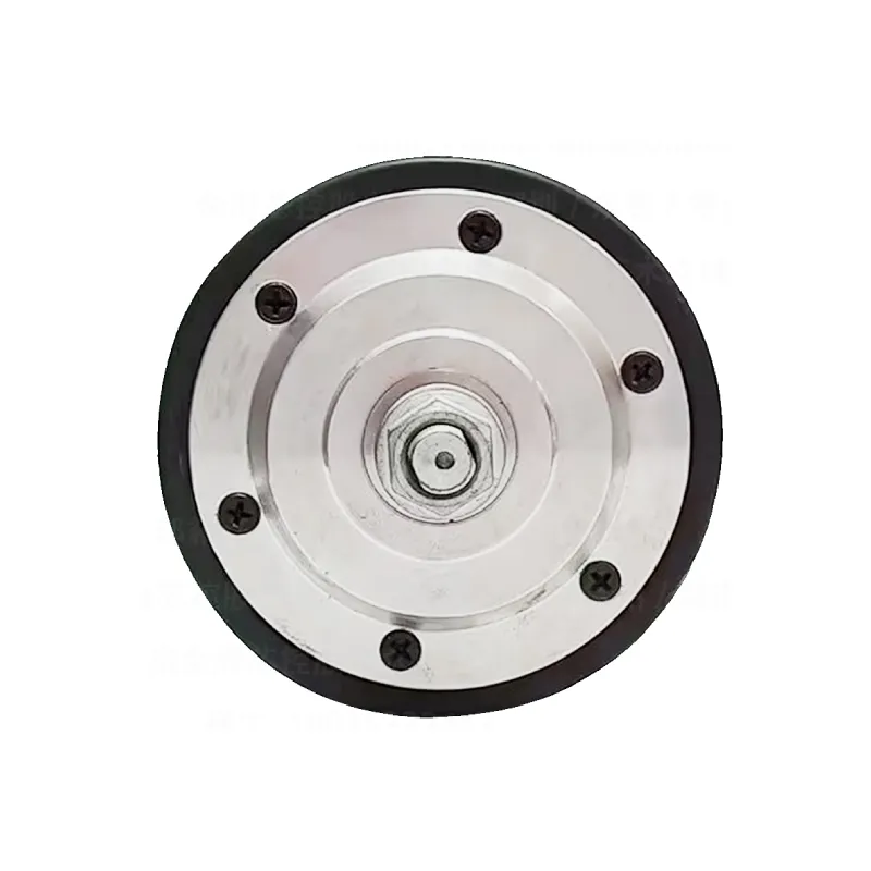 4-inch diameter 105mm tire width 42 opening 62 double-sided threaded shaft PU water guide groove