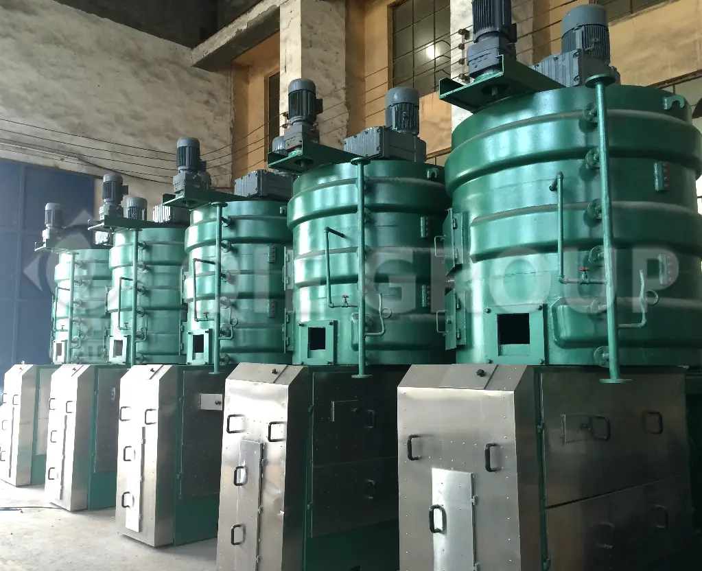 Maquinaria de preprensado de nuez de karité de grado industrial para proyectos llave en mano de procesamiento de aceite, suministrada por QIE GROUP.