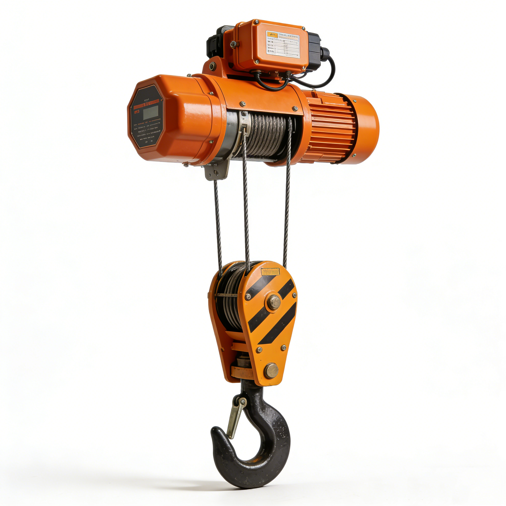 Electric hoist hook for electric hoists, overhead cranes, and gantry crane systems