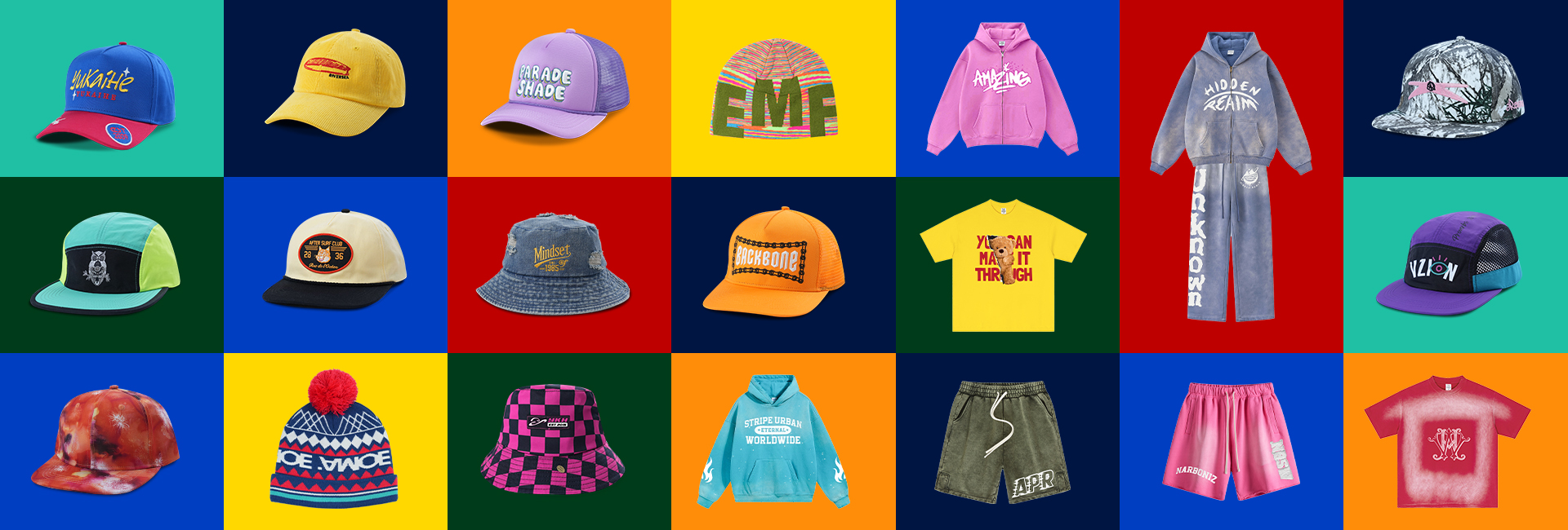 Custom Hats Banner