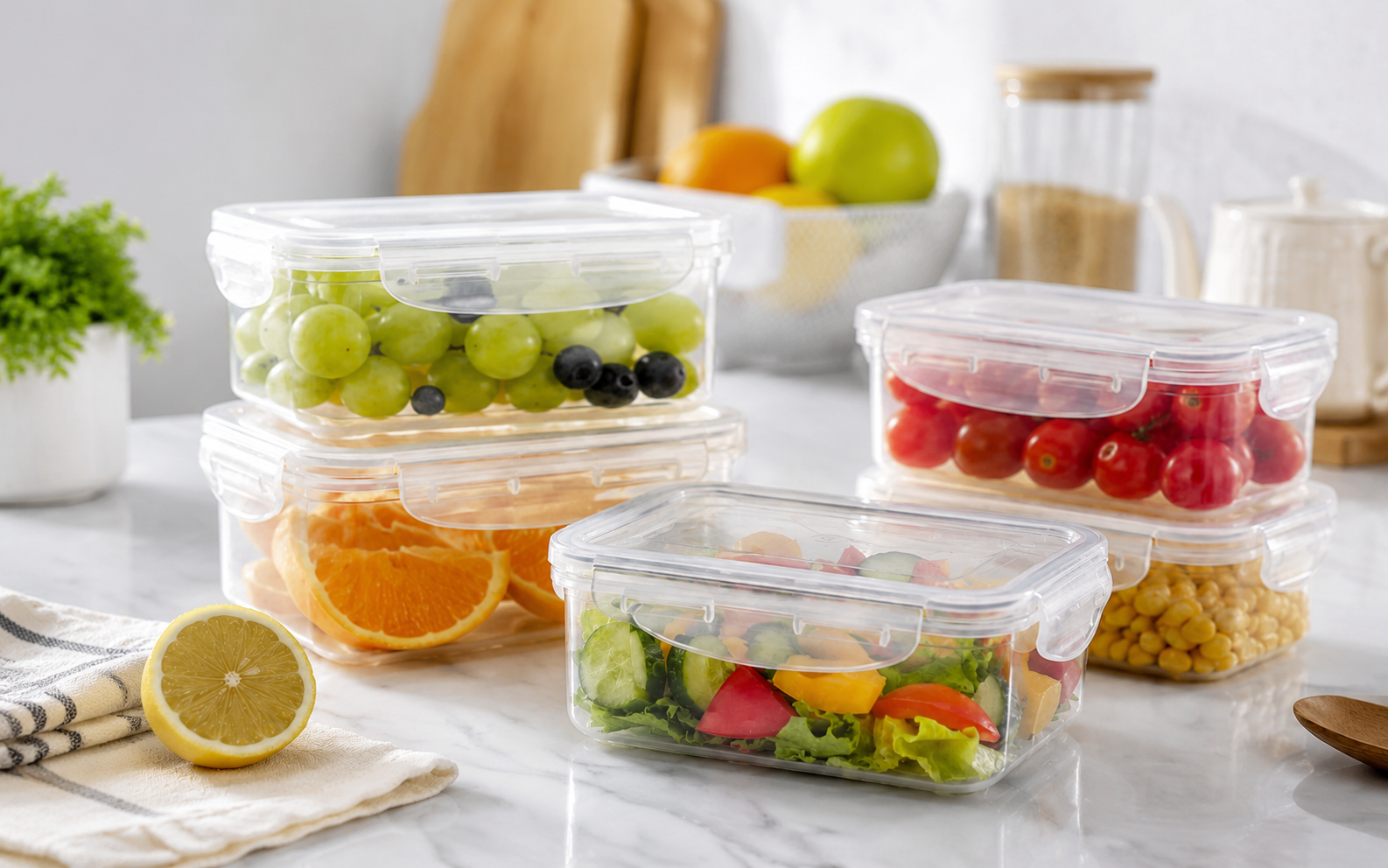 Illustration of Food-Contact Material and Packaging Applications