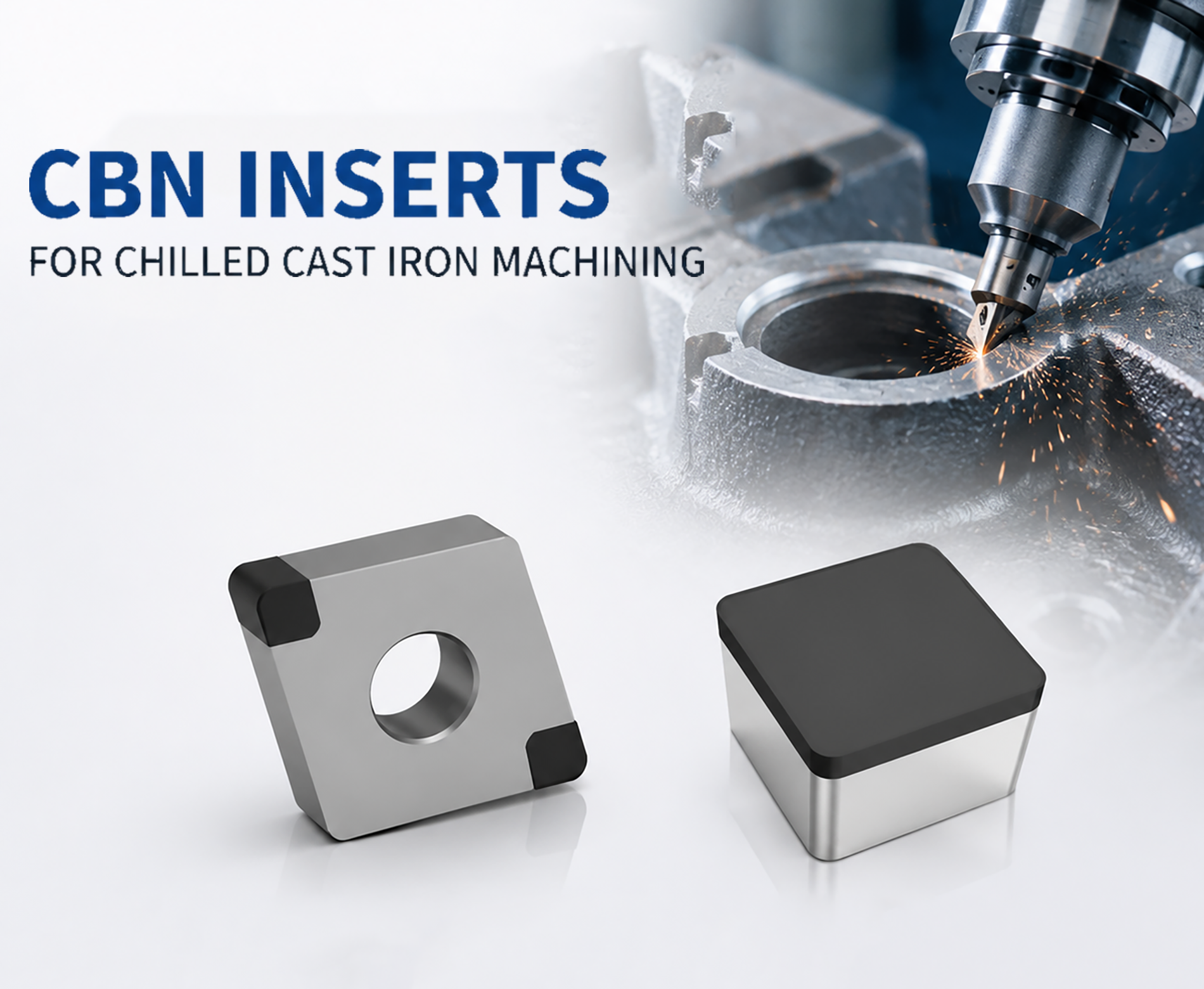 CBN insert machining chilled cast iron roll