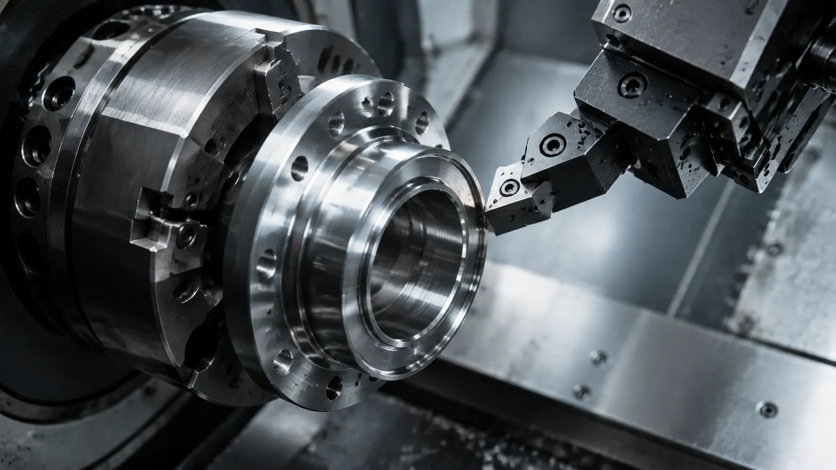 CBN insert hard turning an HRC62 65Mn automotive wheel hub unit raceway for stable precision finishing